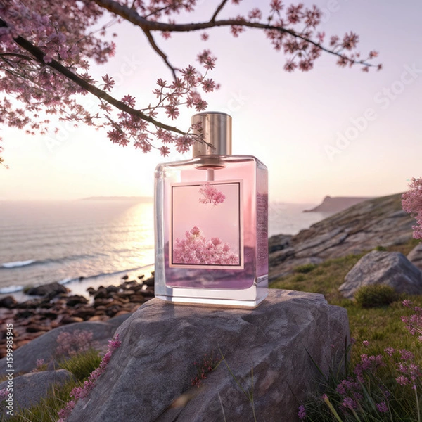 Obraz 4K Mock-up Perfume Bottle