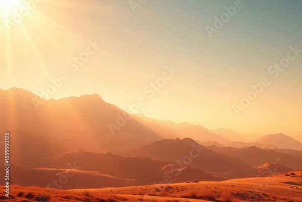 Obraz sunrise over mountains