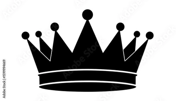 Obraz Simple black crown graphic (1)