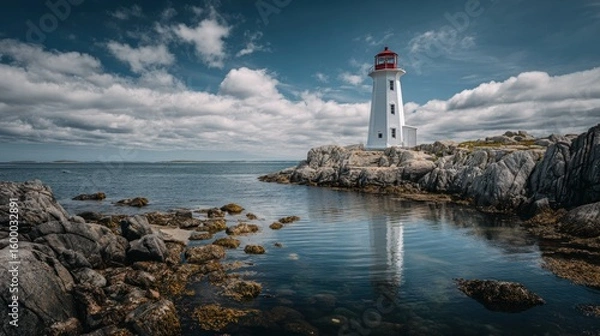 Obraz Coastal Lighthouse Reflection