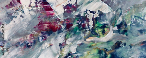 Fototapeta Abstract art background . Hand painting artwork on canvas .