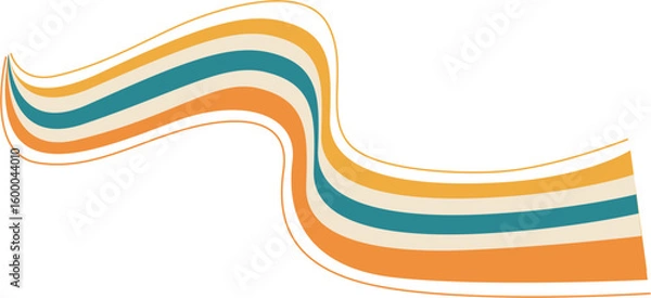 Obraz Retro Groovy Wave