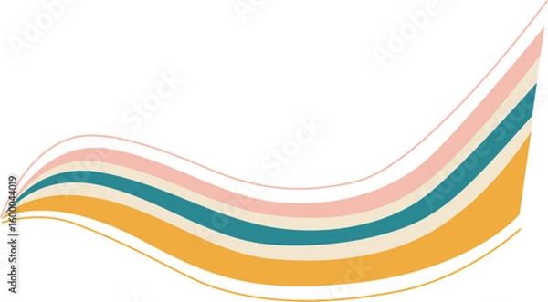 Obraz Retro Groovy Wave