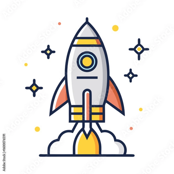 Obraz rocket in space