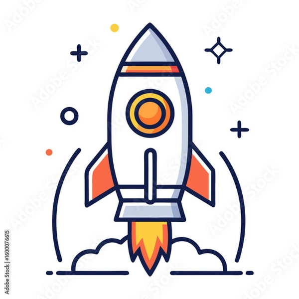 Obraz rocket in space