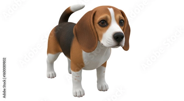 Fototapeta Isolated Beagle