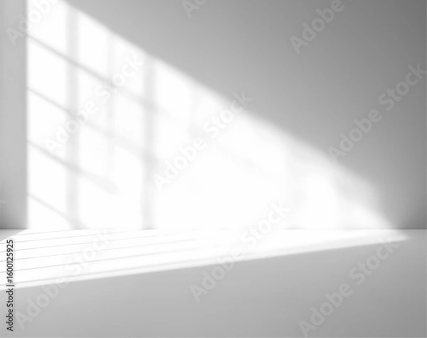 Obraz Realistic Window Shadow on Transparent Background