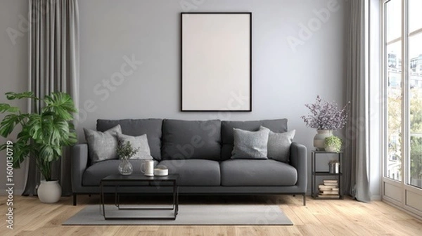 Fototapeta Modern living room interior (48)