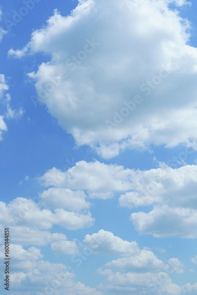 Fototapeta blue sky with white clouds