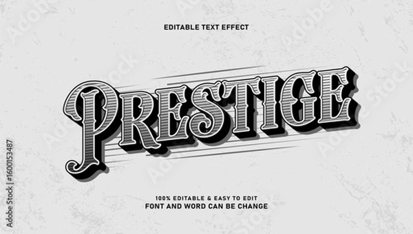 Obraz Prestigious text, easily editable text effects Victorian style