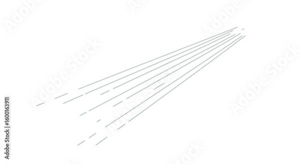 Obraz Converging Lines: Minimalist Abstract Design Element