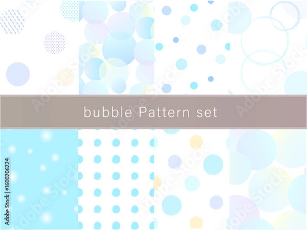 Obraz Polka dot pattern set