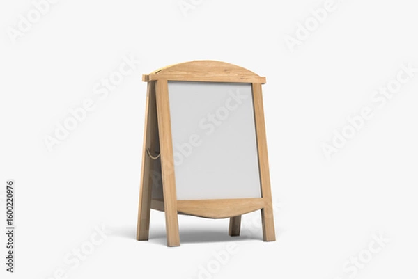 Obraz Sign Board Mockup on white Background