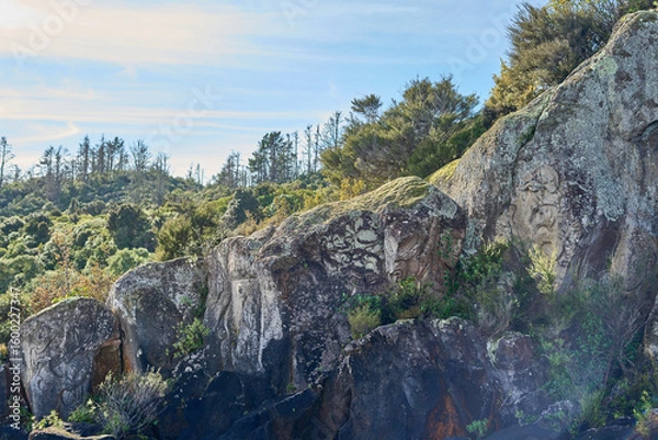 Obraz mountain landscape with blue sky
