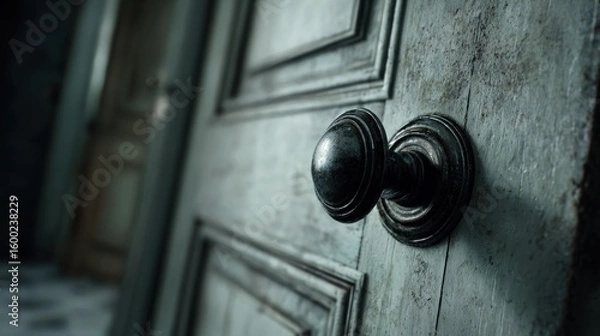 Obraz Aged door handle