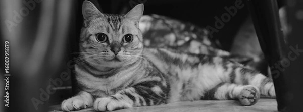 Obraz black and white cats