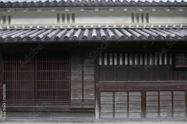 Fototapeta 奈良今井町の家屋