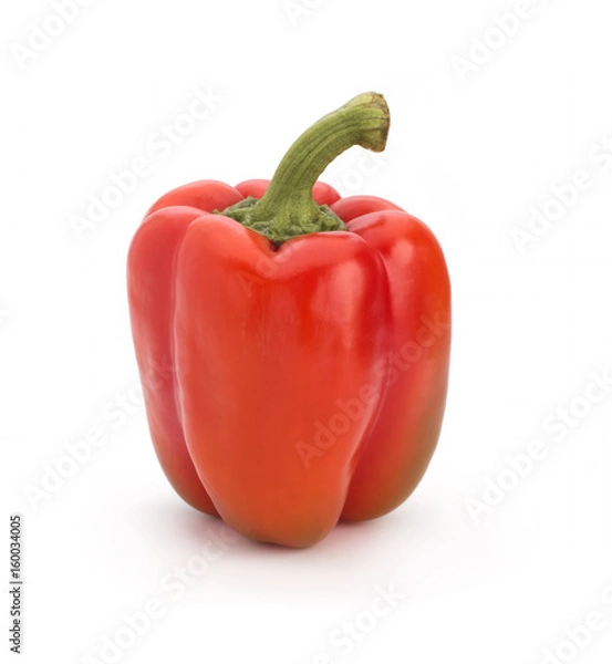 Fototapeta Red pepper on a white background