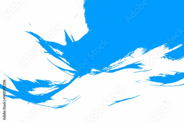 Fototapeta "A dynamic abstract background with fluid gold and navy blue swirls, blending organic watercolor textures with geometric patterns for a modern artistic composition."

