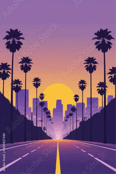 Obraz Sunset Stillness Over LA