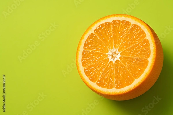 Obraz Vibrant Citrus Fruit Close-Up with Juicy Texture for Healthy Food Marketing