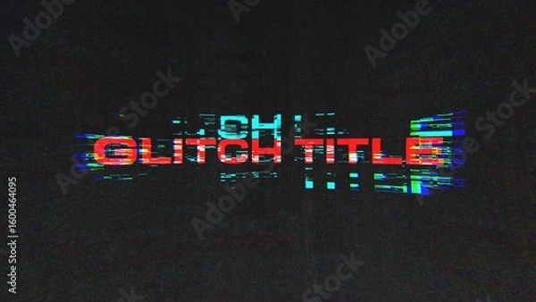 Obraz Glitch Title