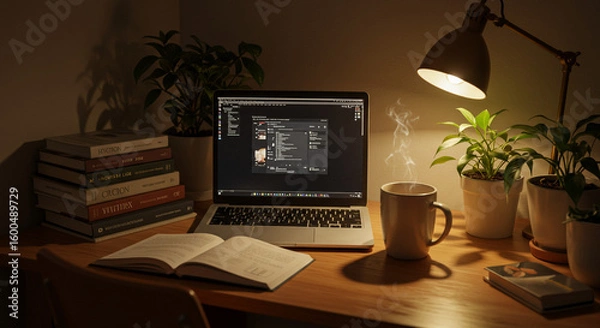 Obraz 心地よいナチュラルな作業スペース