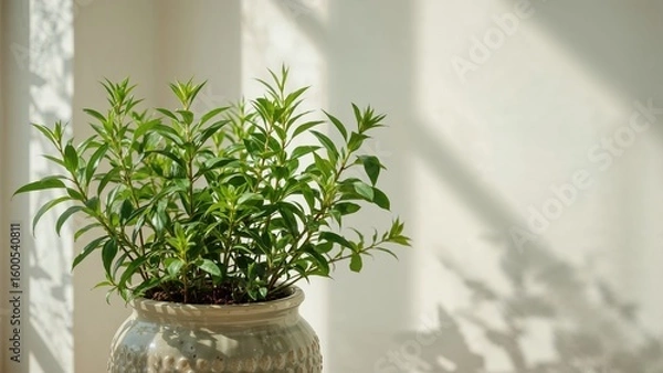 Fototapeta Houseplant development in a pot