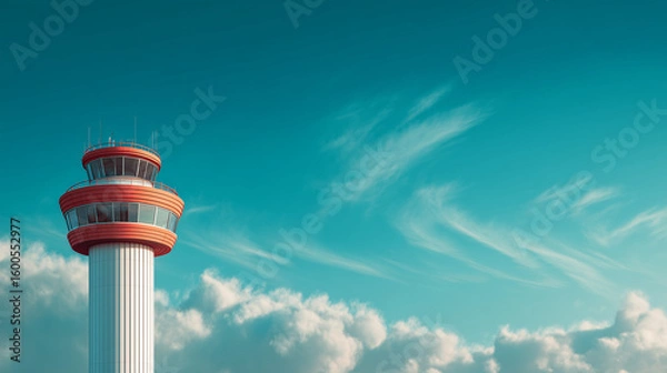 Fototapeta air traffic control tower