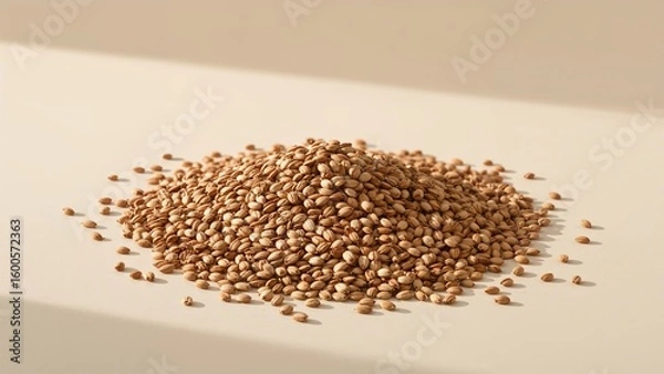 Fototapeta Organic brown flaxseed for nutritious meals