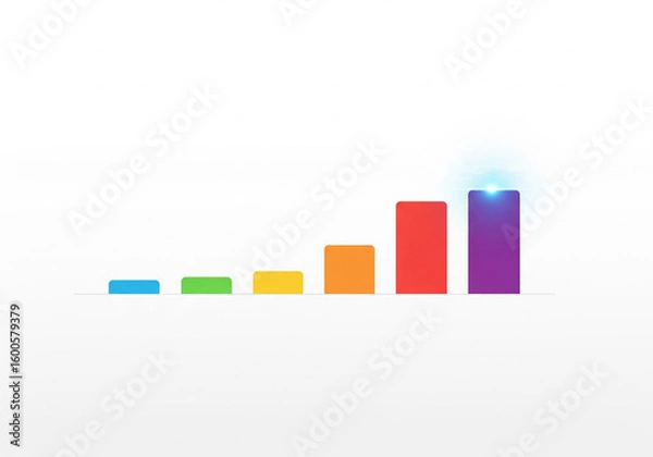 Fototapeta Futuristic heads-up display showing a glowing waveform analysis of an overstimulated emotional state on a dark background.