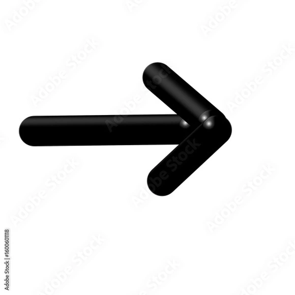 Obraz black arrow sign