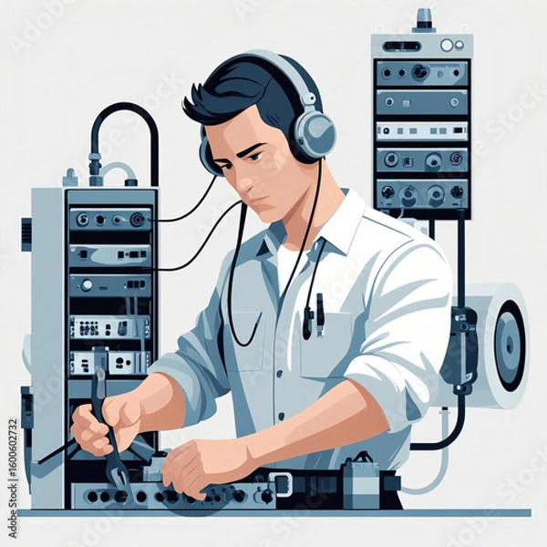 Obraz male technician 