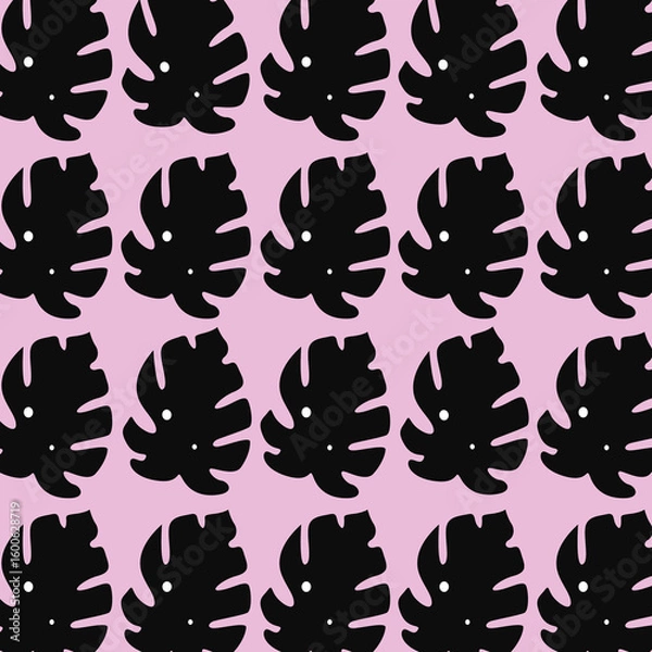 Obraz EXOTIC MONSTERA LEAVES DESIGN PATTERN