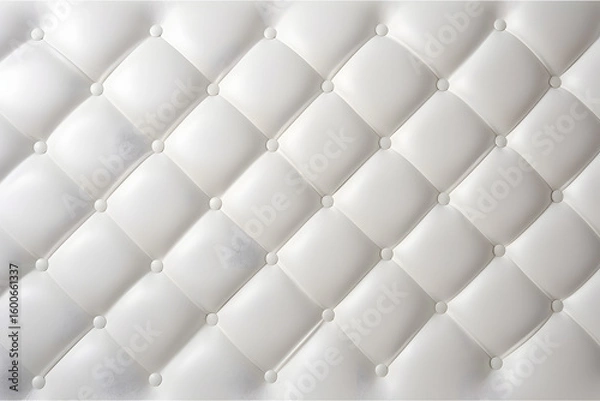 Obraz white leather upholstery texture

