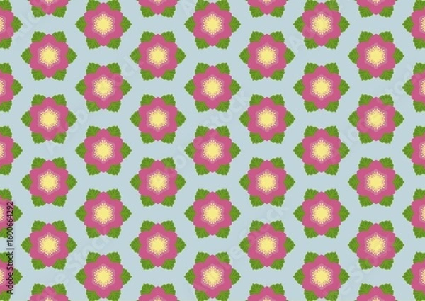 Obraz pattern with pink flowers