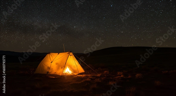 Obraz tent at night