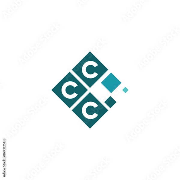Obraz  CCC logo design initial letter