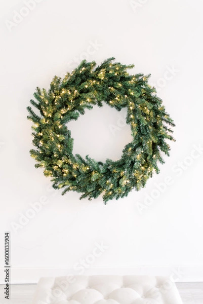 Fototapeta Christmas Wreath Holiday Studio Set