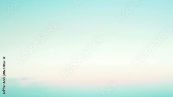Obraz Abstract pastel gradient sky background with soft clouds and space for text