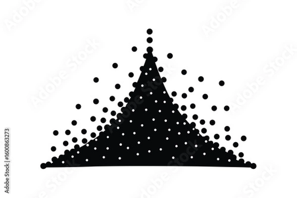 Fototapeta Scatter plot silhouette vetor style.eps