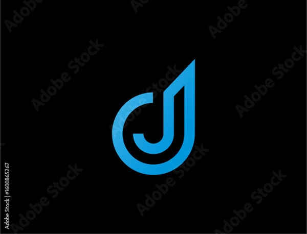 Obraz Modern letter j logo design