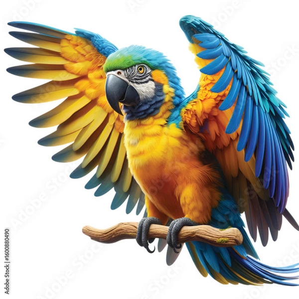 Obraz a realistic parrots bird vector