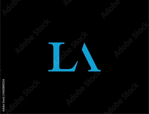 Obraz Simple la initial letters logo design