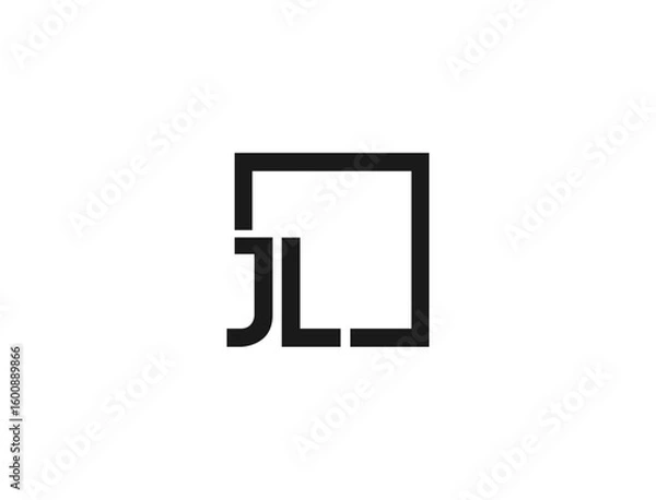 Obraz Stylish jl monogram logo design