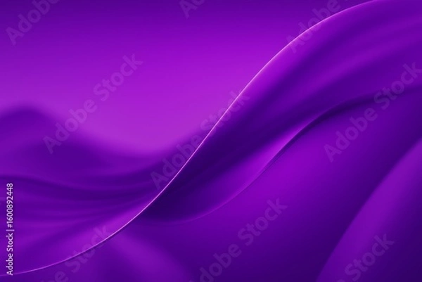 Fototapeta Vibrant Abstract Purple Wave Background – Smooth Gradient Curves for Desktop or Wallpaper