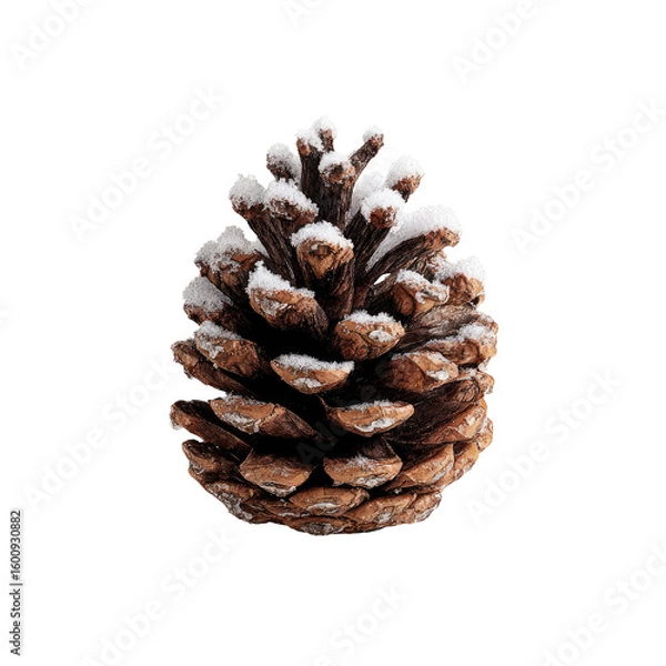 Obraz Snowy pine cone, close-up (1)