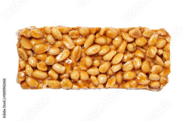 Fototapeta a close up of a bar of peanuts