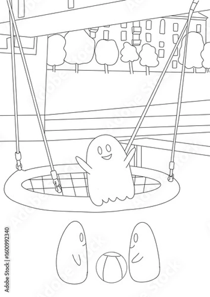 Obraz Coloring page for kids