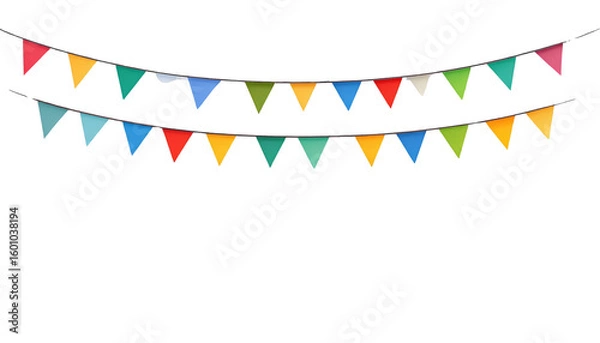 Fototapeta Colorful mini flag isolated on white background.